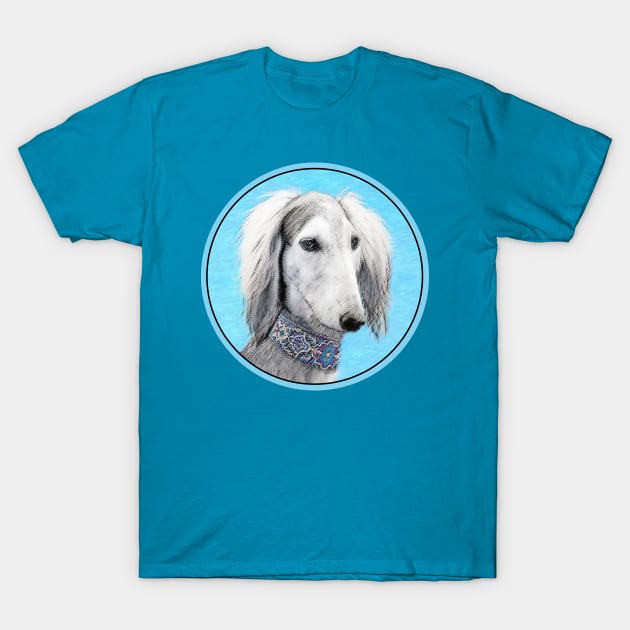 Saluki (Silver) T-Shirt by Alpen Designs